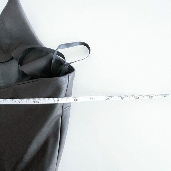 RD Style Womens Midi Dress Davina Criss Cross Sleeveless VL Brown Vegan Large - Picture 6 of 7